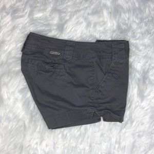 Gray Twill Shorts
